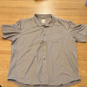 Ascend Casual Gray Button Down Shirt